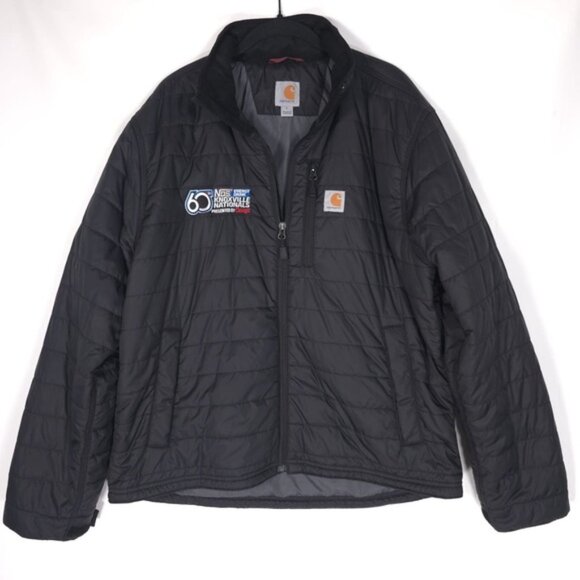 Carhartt Rain Defender Jacket LARGE Knoxville Nationals Embroidered 102208 - Picture 2 of 15